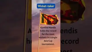 Mendis: The Wicket-taking Machine | #asiacup #cricket #facts #shorts
