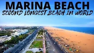 Marina Beach In Second Longest Beach In World (India Longest Beach in world )🫡😵😲