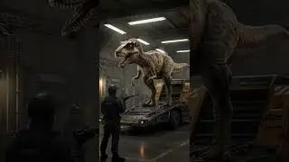 Inside the Lab Jurassic #TRexTransport#ai#JurassicConvoy#AIDinoShorts