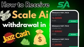 How to receive Scale Ai withdrawal in jazzcash || scale ai earning app withdraw proof