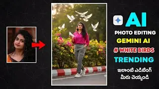Gemini AI Prompt &ndash; Beautiful Girl with White Doves in Garden | Realistic Photo Editing Tutorial