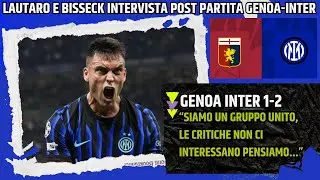 LAUTARO AND BISSECK POST-GENOA INTER INTERVIEW: 
