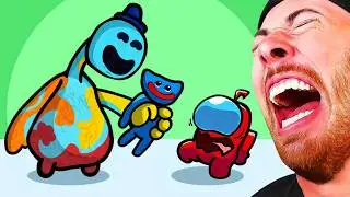 AMONG US Mini Crew Mate VS Poppy Playtime Chapter 4!