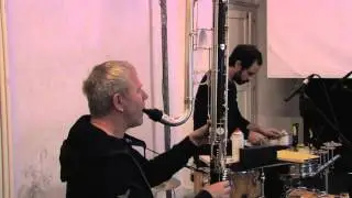 Fosil (Alexandre Babel drums, Theo Nabicht contrabass clarinet)