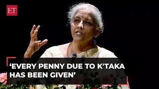 FM Nirmala Sitharaman rejects Karnataka govt charge of fiscal bias: 'Every due penny given on time'