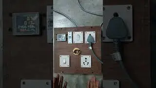 Home Made Energy Audit Board with Series lamp circuit 