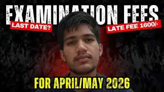 NIOS Examination Fees 2026 | Last Date Kya Hai? | Late Fee ₹1600 | April/May Exam Update