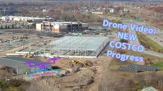 Ход строительства Costco в Амхерсте с помощью дрона | Новые светофоры и новости о строительной пл...