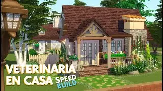 Casa para Veterinaria 🐶✨ NO CC en Los Sims 4 🏡 Speed Build || miriamslowly