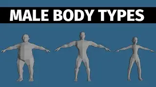 Low Poly Male Body Types (Timelapse)