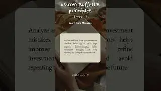 Warren Buffet's Finance Lessons 12