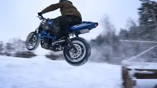 Crazy Russian Winter Stunt