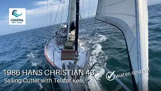 Coastal Boat Sales: Испытание на воде катера Hans Christian 43 1986 года для потенциального покуп...