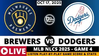 MILWAUKEE BREWERS VS LOS ANGELES DODGERS ⚾ MLB NLCS 2025 Game 4 - Dodgers NL Champs!