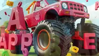 Monster Truck Letter Smash | Alphabet Song for Kids #singandlearn #kidsmusic #preschool #alphabets
