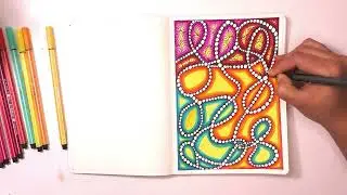 50/100 days zentangle project || Daily challenge #50 || Zentangle pattern