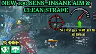 Division 1|NEW 100 SENS=INSANE AIM & CLEAN STRAFE(So I Went Back To 100 Sens And This Happens)😎