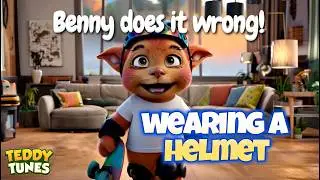 Benny Does It Wrong: Wearing a Helmet | Learn Safety Rules with Benny!
