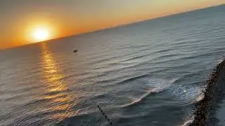 Most Beautiful Sunset Video Over The Ocean | ASMR ocean sounds for Relaxation & Sleeping