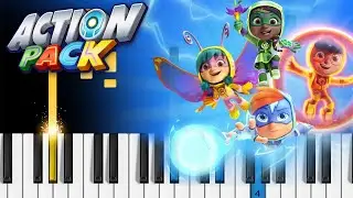 Action Pack - Theme Song - Piano Tutorial