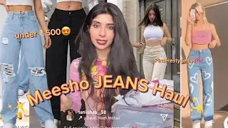 Meesho JEANS Haul😍| Under ₹500 only✨| Best quality everrr!