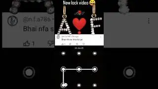 Af fa nf fn new lock video pattern #viral #trending