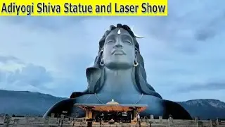 Isha Foundation - Shiva Statue and Laser Show