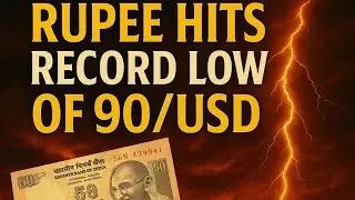 रुपया 90 पार : INDIAN ECONOMY का सबसे बड़ा Challenge  !! By R.V.Sir