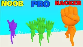 NOOB vs PRO vs HACKER in Fingers Crowd