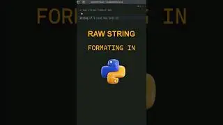 AVOID Backslash HELL With R-Strings In Python 💡