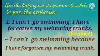 English-Grammar- Std-3 || linking words
