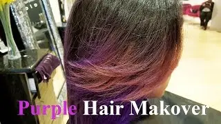 MAKEOVER: 3D HAIR COLOR | PURPLE HAIR | NATURAL HAIR