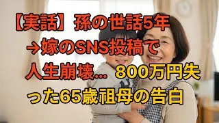 【実話】 孫の世話5年→嫁のSNS投稿で人生崩壊…  800万円失った65歳祖母の告白 ㅣシニアのエピソード  l オーディオブック l 家族の葛藤 l