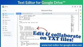 Best Text Editor App for Google Drive