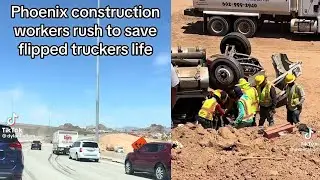Viral TikTok: Construction workers rush to help crash victims