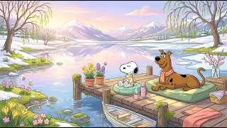 Calm Sunrise Winter Morning with Snoopy 🌅📖 Smooth Jazz for Study When You Can&rsquo;t Focus Anymore