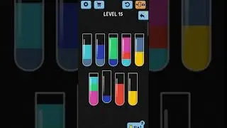 Water Color Sort Level 15 Gameplay || All Levels Gameplay Android & iOS
