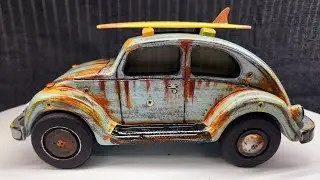VW Beetle - Pine and MDF scrapwood project!