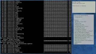 Arch Linux installation recording to kernel 5.18.5-arch1-1 (testing)