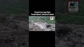 Visuals from Jagar Nala, Pandoh,Mandi , Himachal Pradesh #kullumanali #mandavyatimes #pandoh