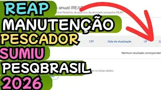 MANUTENÇÃO DO PESCADOR REAP 2526