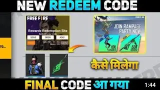 free fire reedeem code 27 June /garena free fire reedeem code /live /today redeem code
