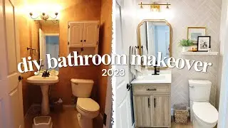DIY BATHROOM MAKEOVER | Budget Friendly Full Transformation 2023