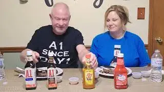 BY VIEWER REQUEST- STEAK SAUCE TASTE TEST! (Fun Video, Comparing 4 Different Sauces)