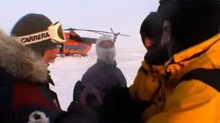 Farewell of the expeditionaries - Geographic North Pole 2002 expedition