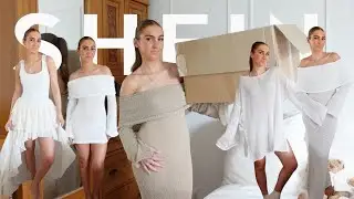 HUGE SHEIN HAUL | try on + discount code | summer holiday bikini, dresses, cover ups, accessories &