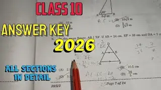 CLASS 10 2026 MATHS STANDARD SOLUTIONS | ANSWER KEY SET 1,2,3 | CODE 30/5/3