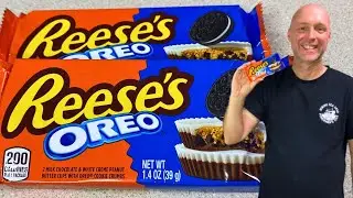 Моя безглютеновая жена пробует чашечку печенья REESE'S OREO с арахисовым маслом