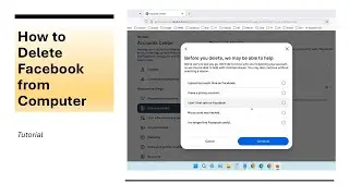 How to Delete Facebook Account from Computer