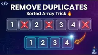 Remove Duplicates from Sorted Array | Two Pointer Technique | Easy Visual Explanation
